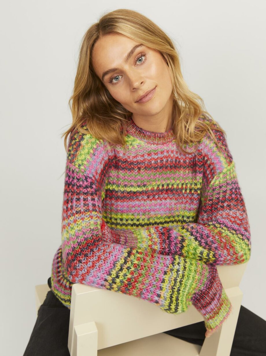JJXX - JXSIMONE SPACE DYE CREW NECK KNIT SN