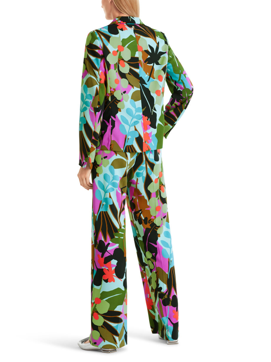 Marc Cain - Blazer im bunten Blatt-Dessin