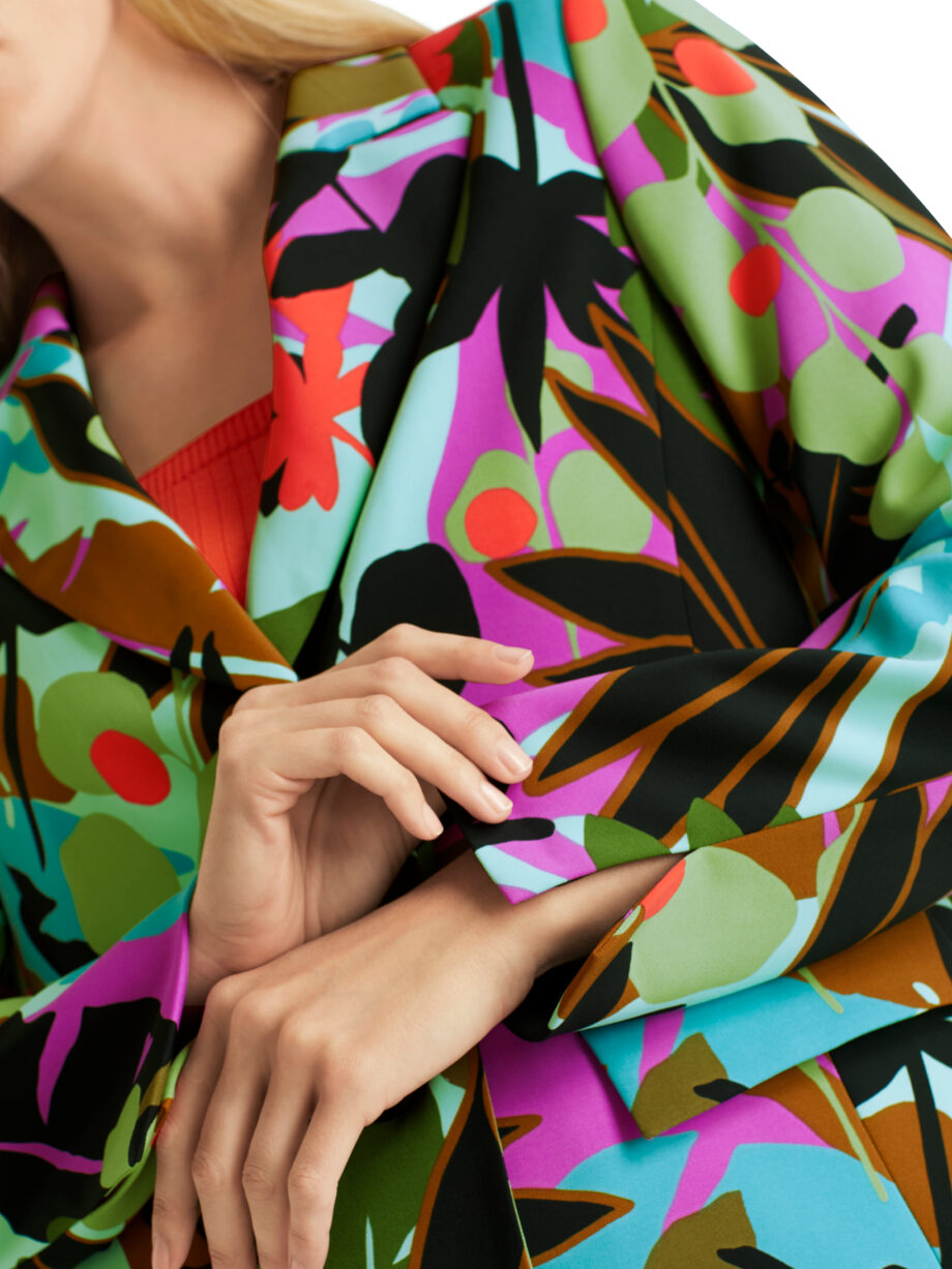Marc Cain - Blazer im bunten Blatt-Dessin