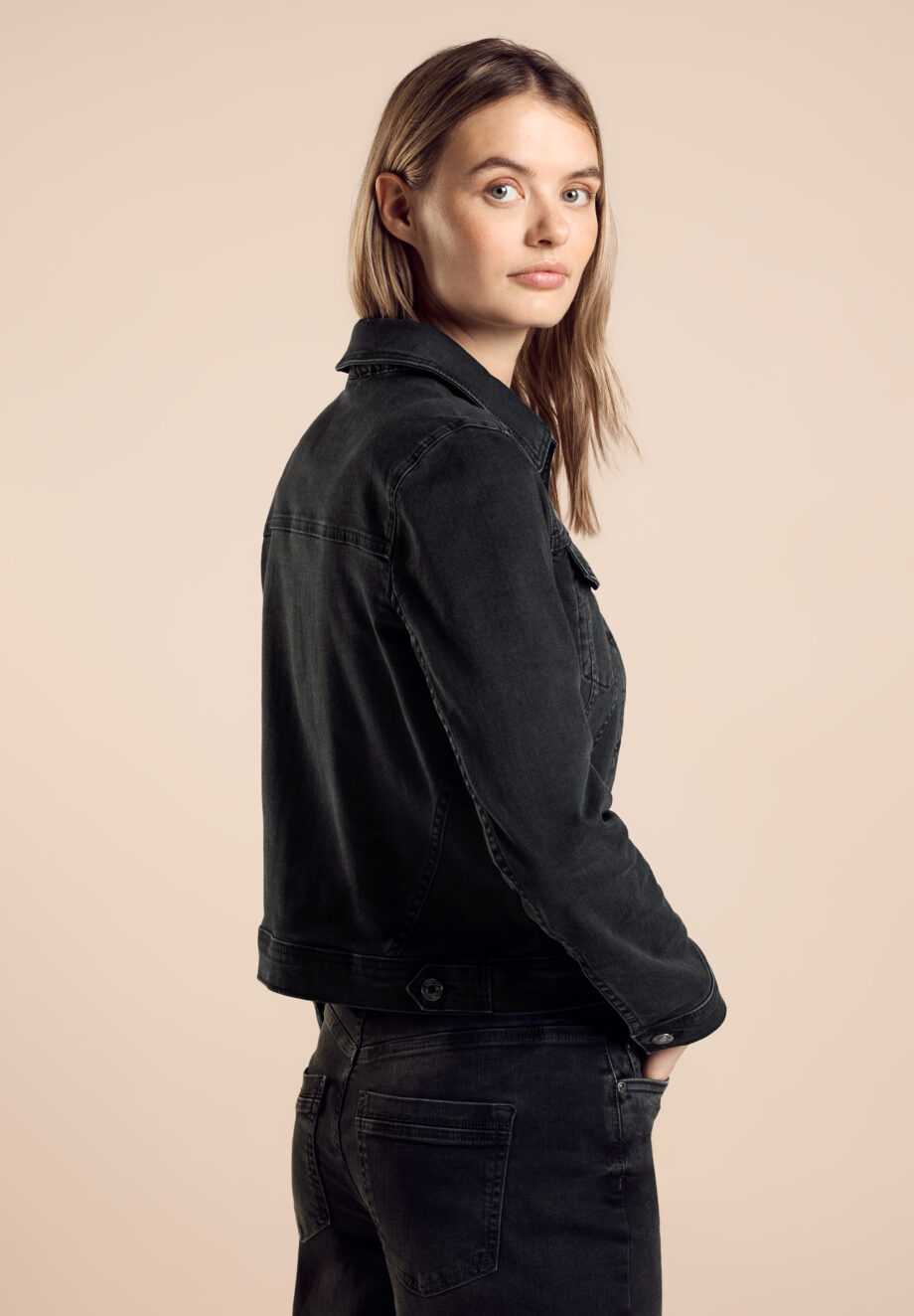 Street One - Jeansjacke im Washed-Look