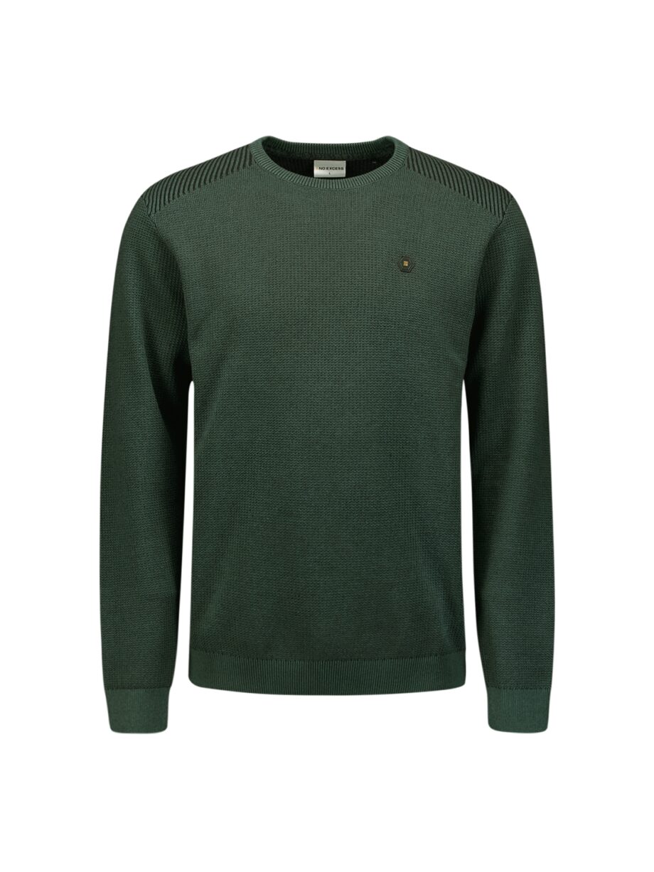 NO EXCESS - Pullover Crewneck 2 Coloured Jacquard
