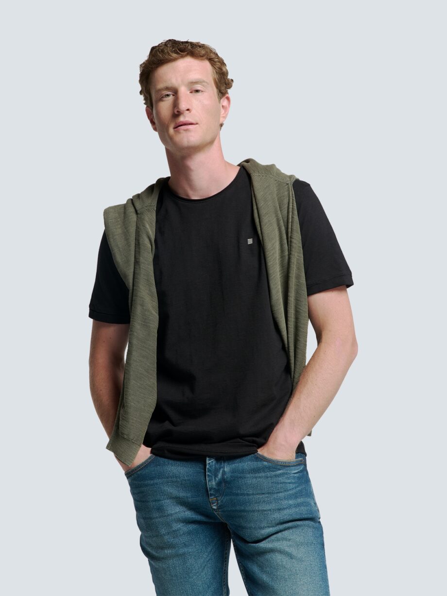 NO EXCESS - T-Shirt Crewneck Slub