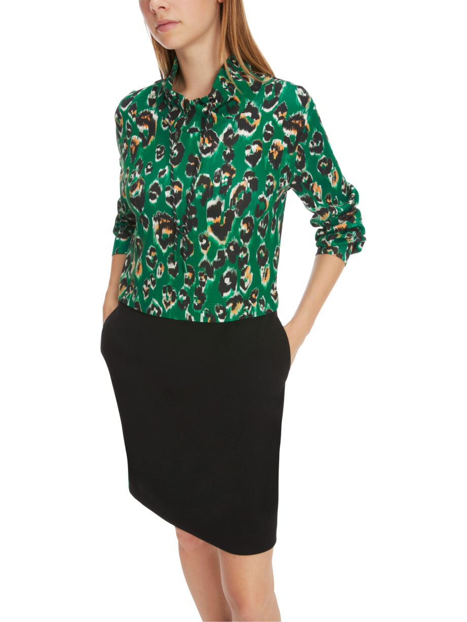 Marc Cain - Kleid mit Greo-Print auf Scuba-Jersey