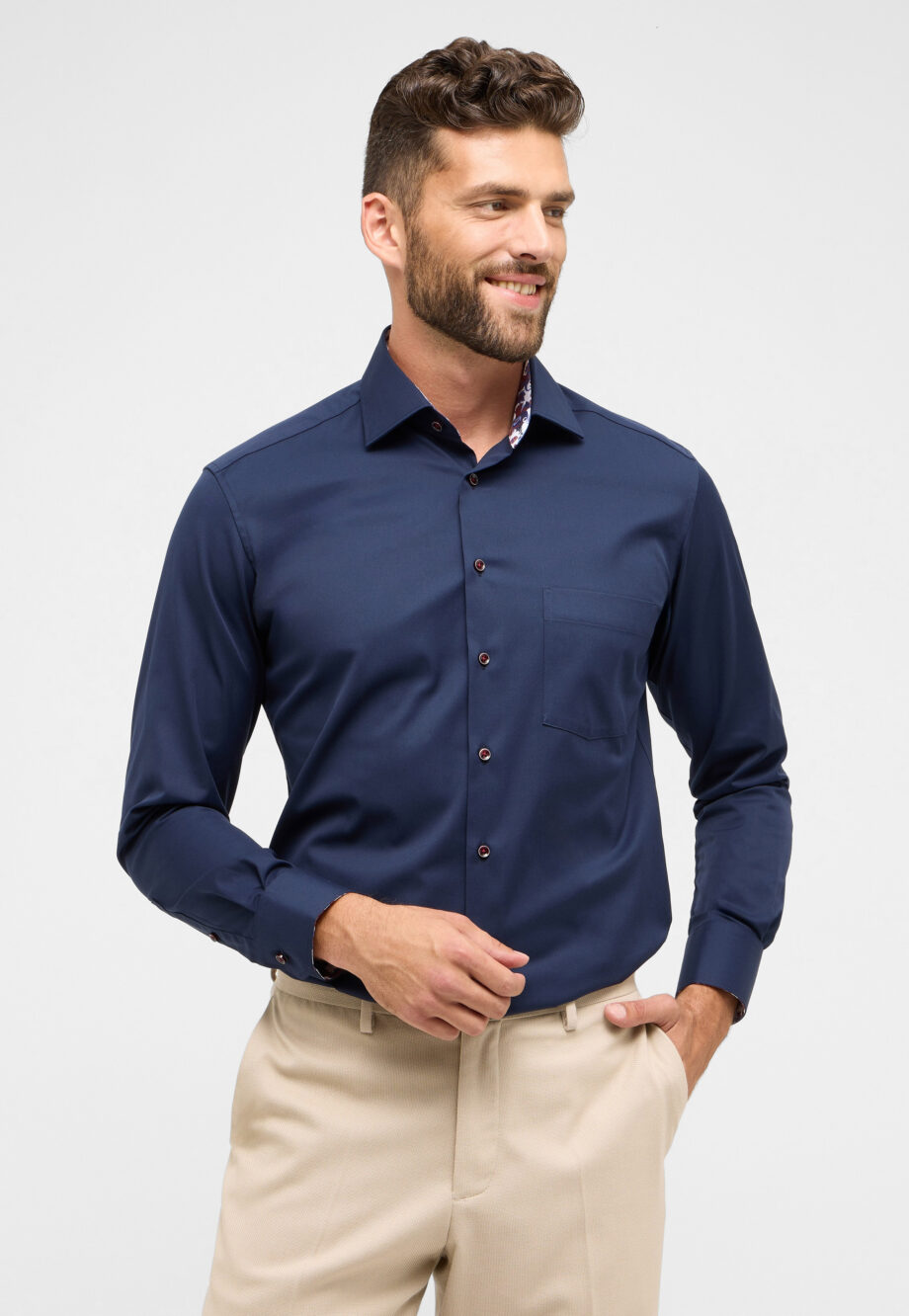 Eterna - Cover Shirt Twill Langarm