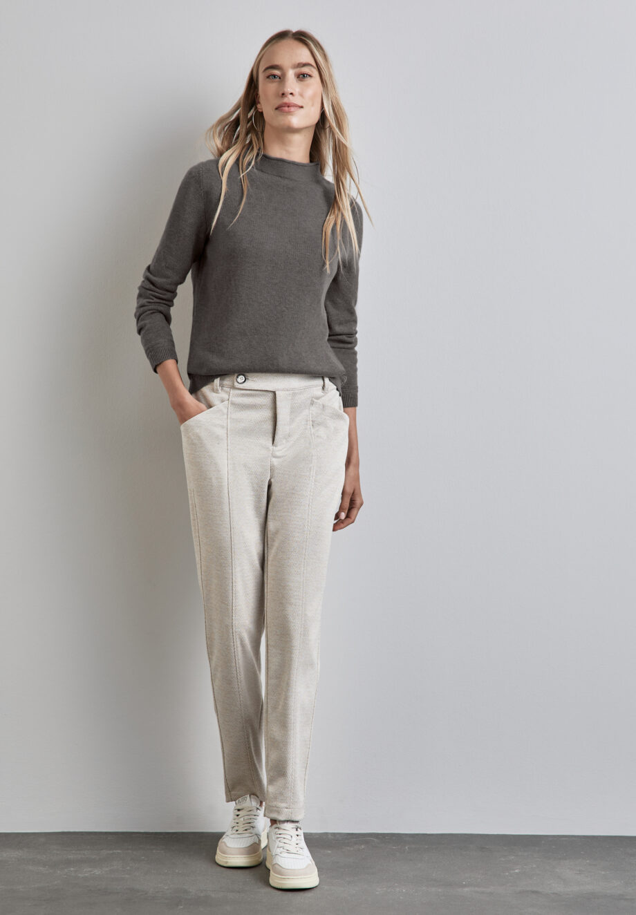 Street One - Pullover mit gerolltem Saum