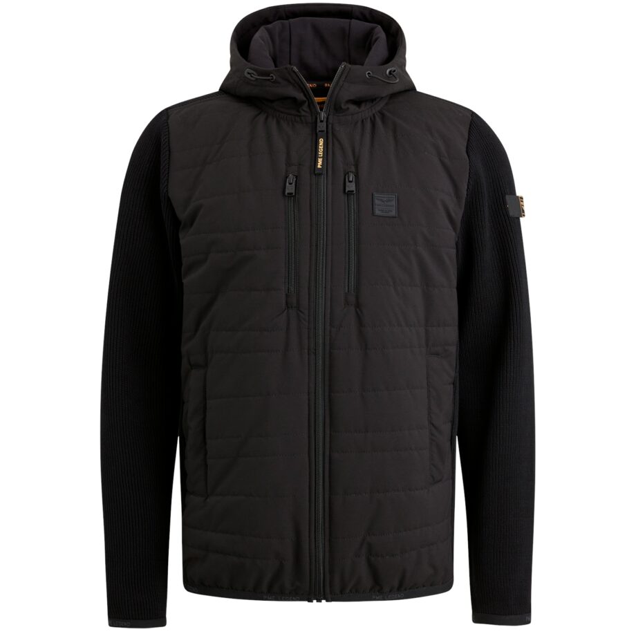 PME -  Zip jacket knit look mix