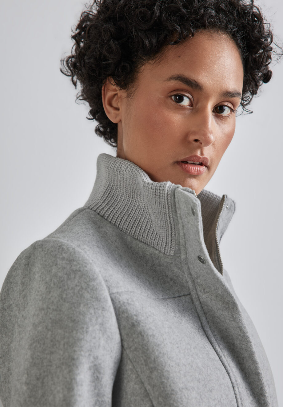 Street One- Mantel mit Strickdetails