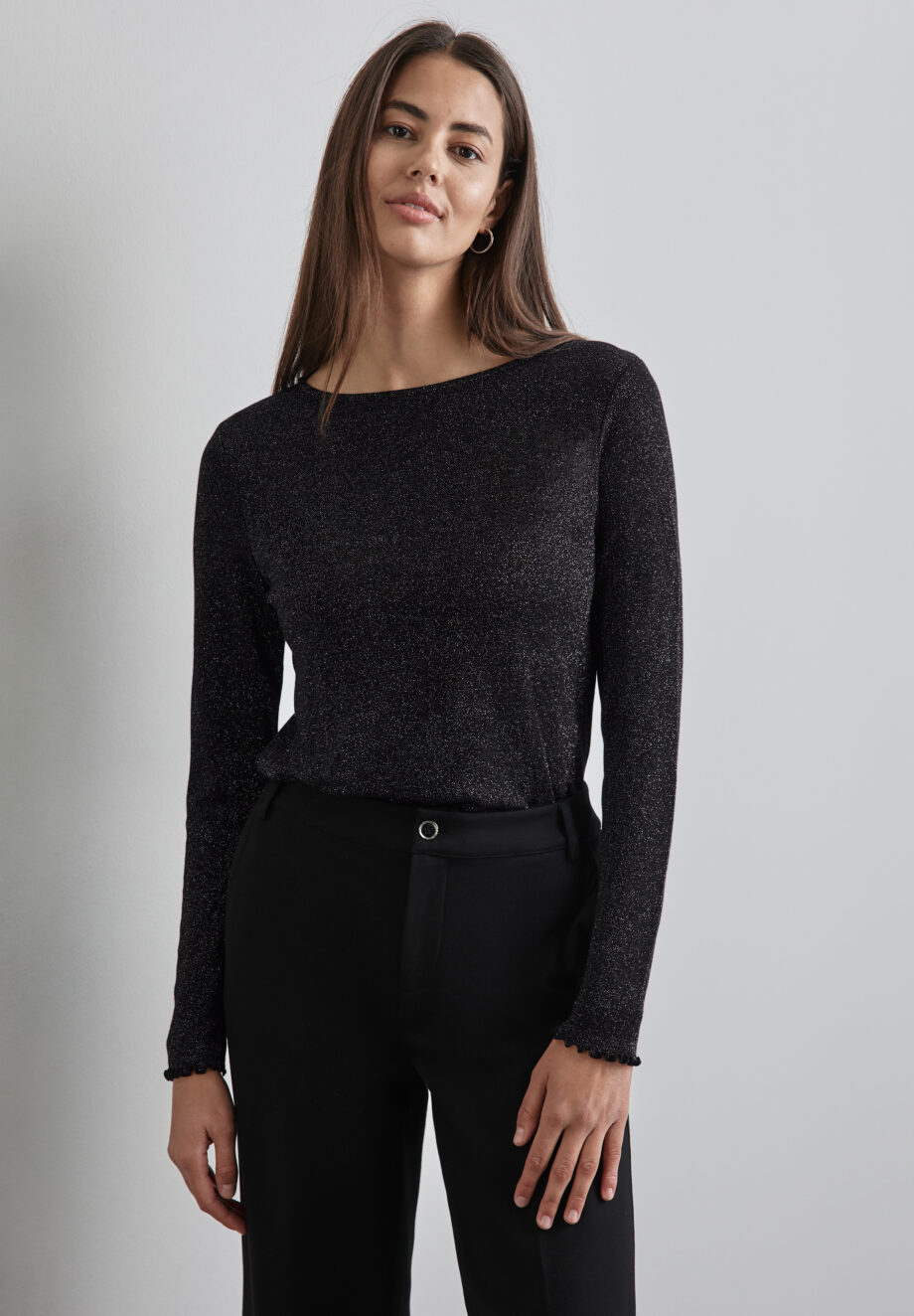 Street One - Glitzerndes Langarmshirt