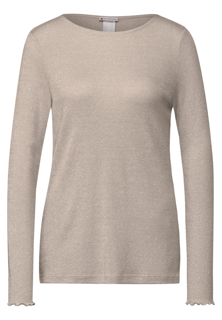 Street One - Glitzerndes Langarmshirt