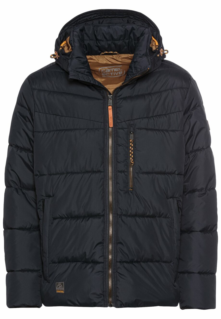 Camel - Steppblouson mit abnehmbarer Kapuze