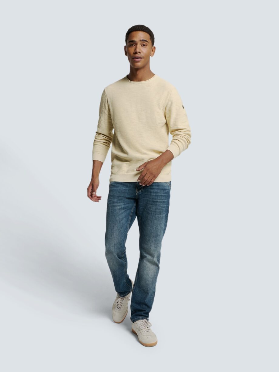NO EXCESS - Pullover Crewneck Garment Dyed + Stone Washed
