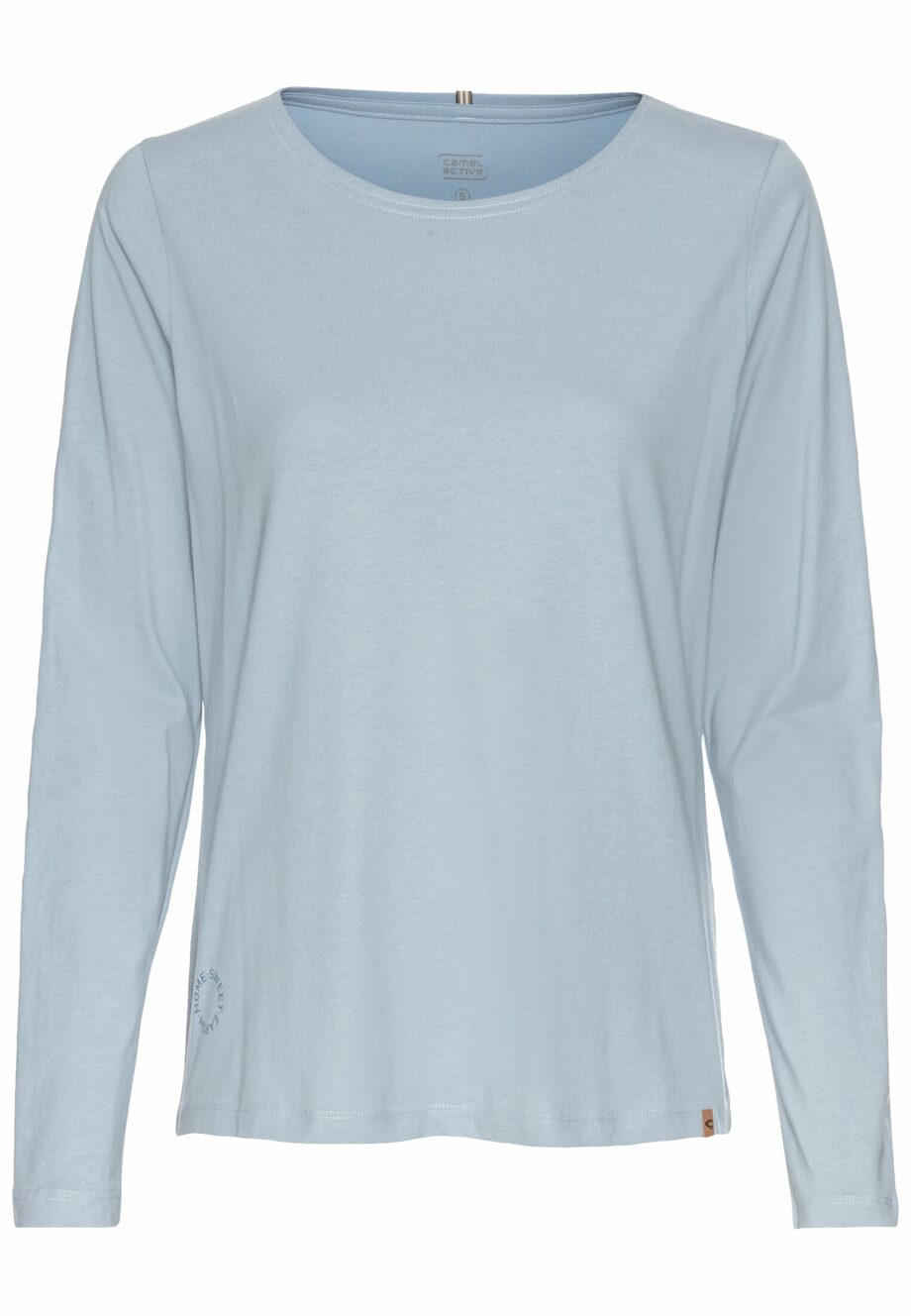 Camel - Rundhals Sweatshirt aus reiner Baumwolle