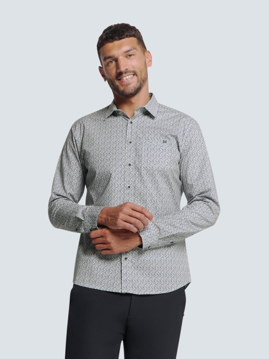 NO EXCESS - Shirt Stretch Allover Printed
