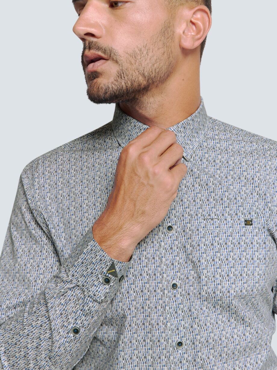 NO EXCESS - Shirt Stretch Allover Printed