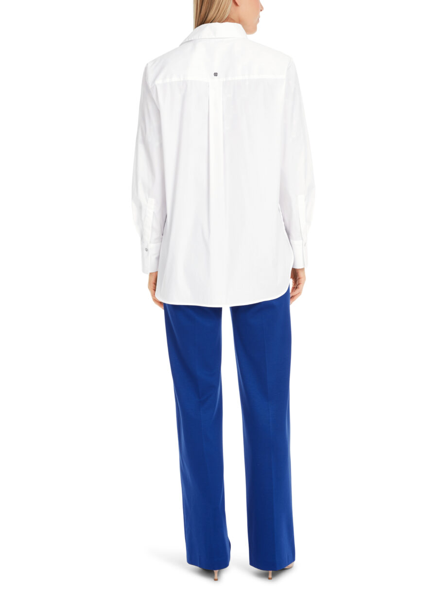 Marc Cain - Uni und mit Glitzer - Bluse im Hemdstil