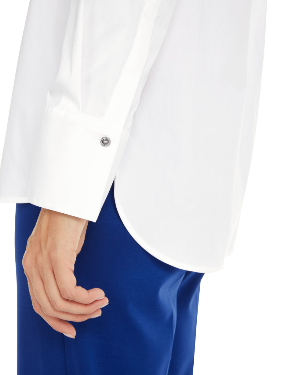 Marc Cain - Uni und mit Glitzer - Bluse im Hemdstil