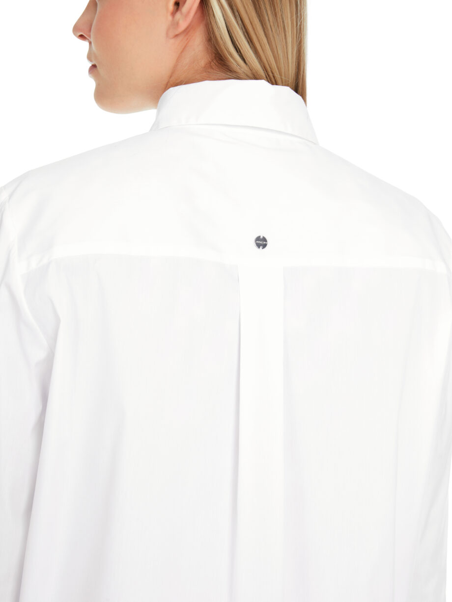 Marc Cain - Uni und mit Glitzer - Bluse im Hemdstil