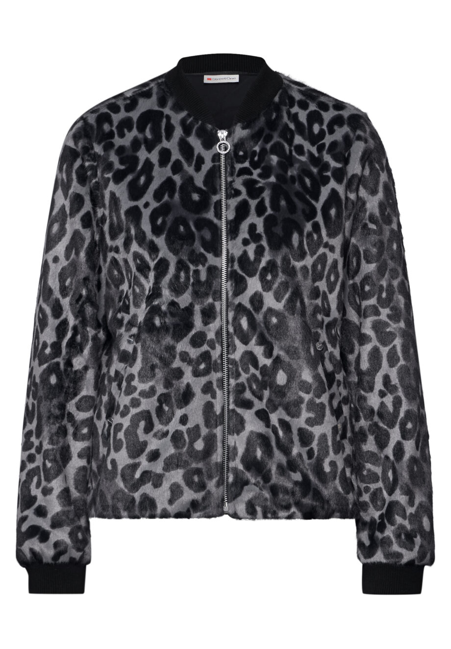 Street One - Blouson mit Leo-Muster