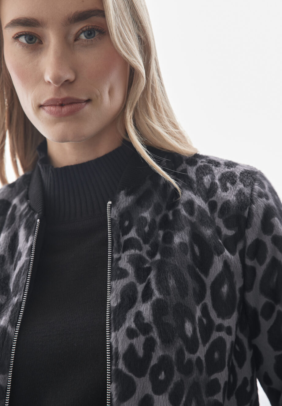 Street One - Blouson mit Leo-Muster